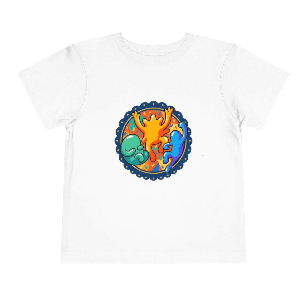 Toddler Tee - Vibrant Playful Celebration Dancing Confetti Shirt