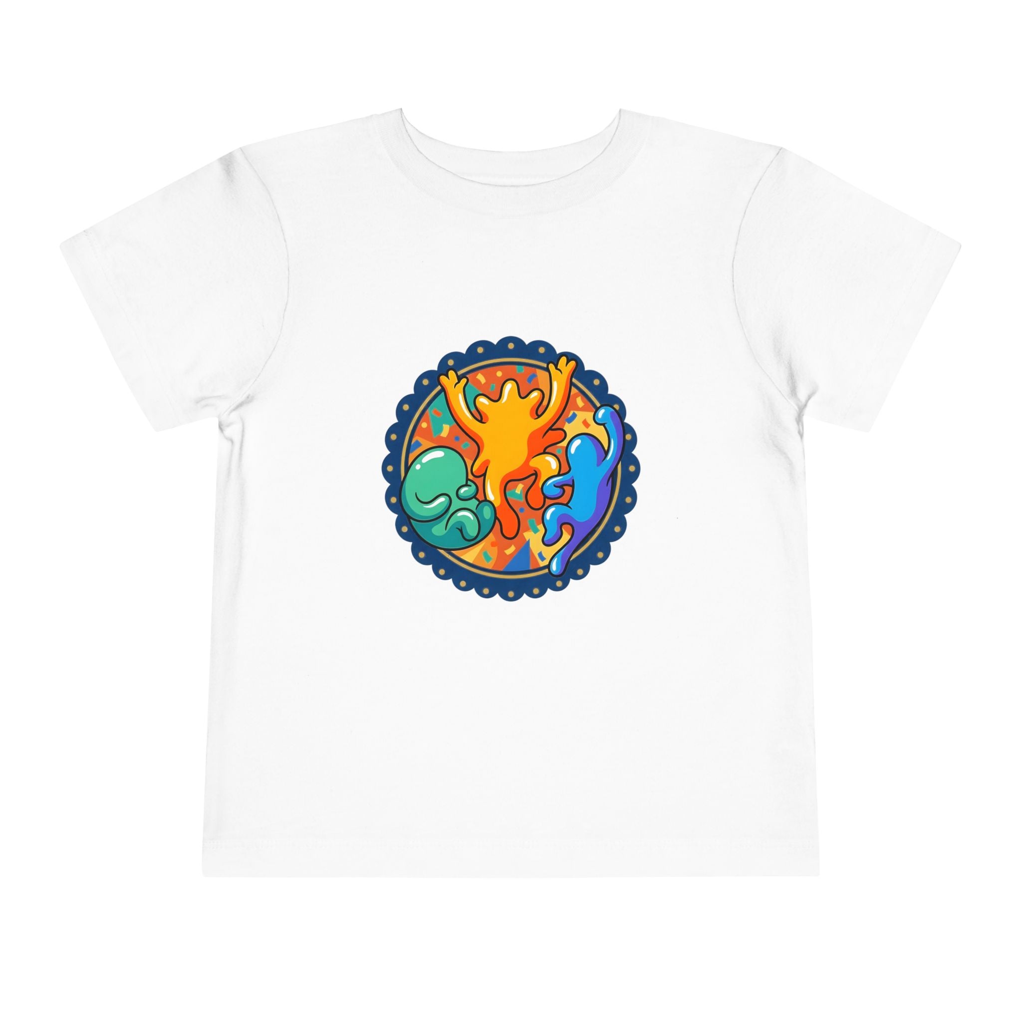 Toddler Tee - Vibrant Playful Celebration Dancing Confetti Shirt