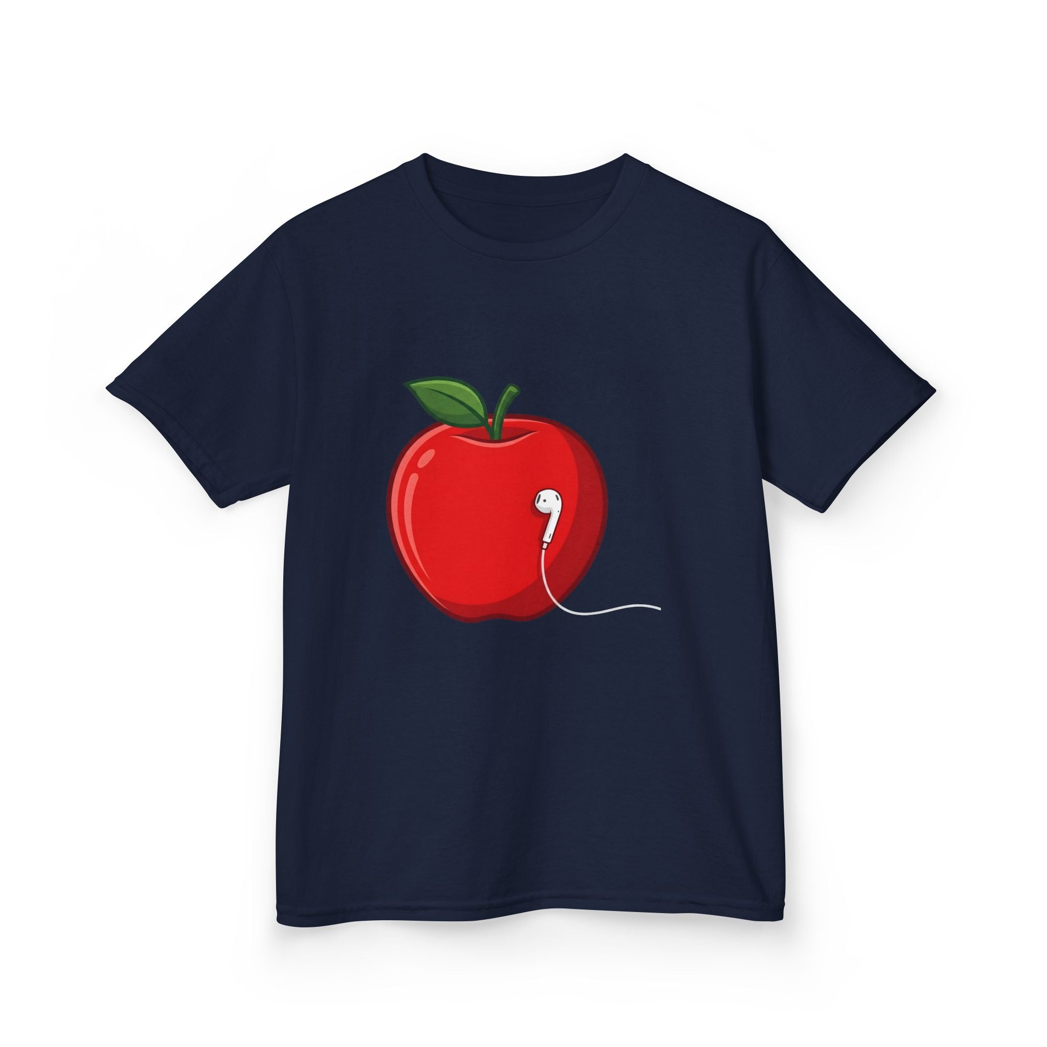 Kids Tee - Cartoon Minimalist Apple Music Earbud Tech
