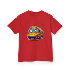 Kids T-Shirt - Angry SCHOOL BUS Cartoon Tee | Funny Character