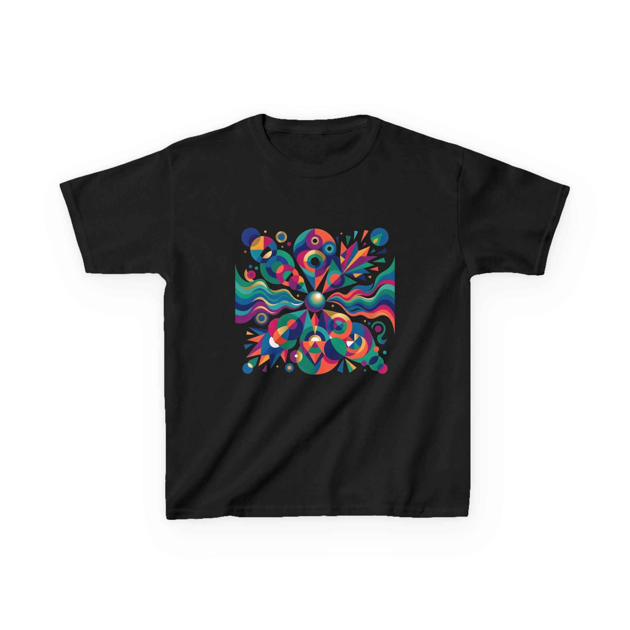 Kids T-Shirt - Vibrant Abstract Geometric Design | Modern Art