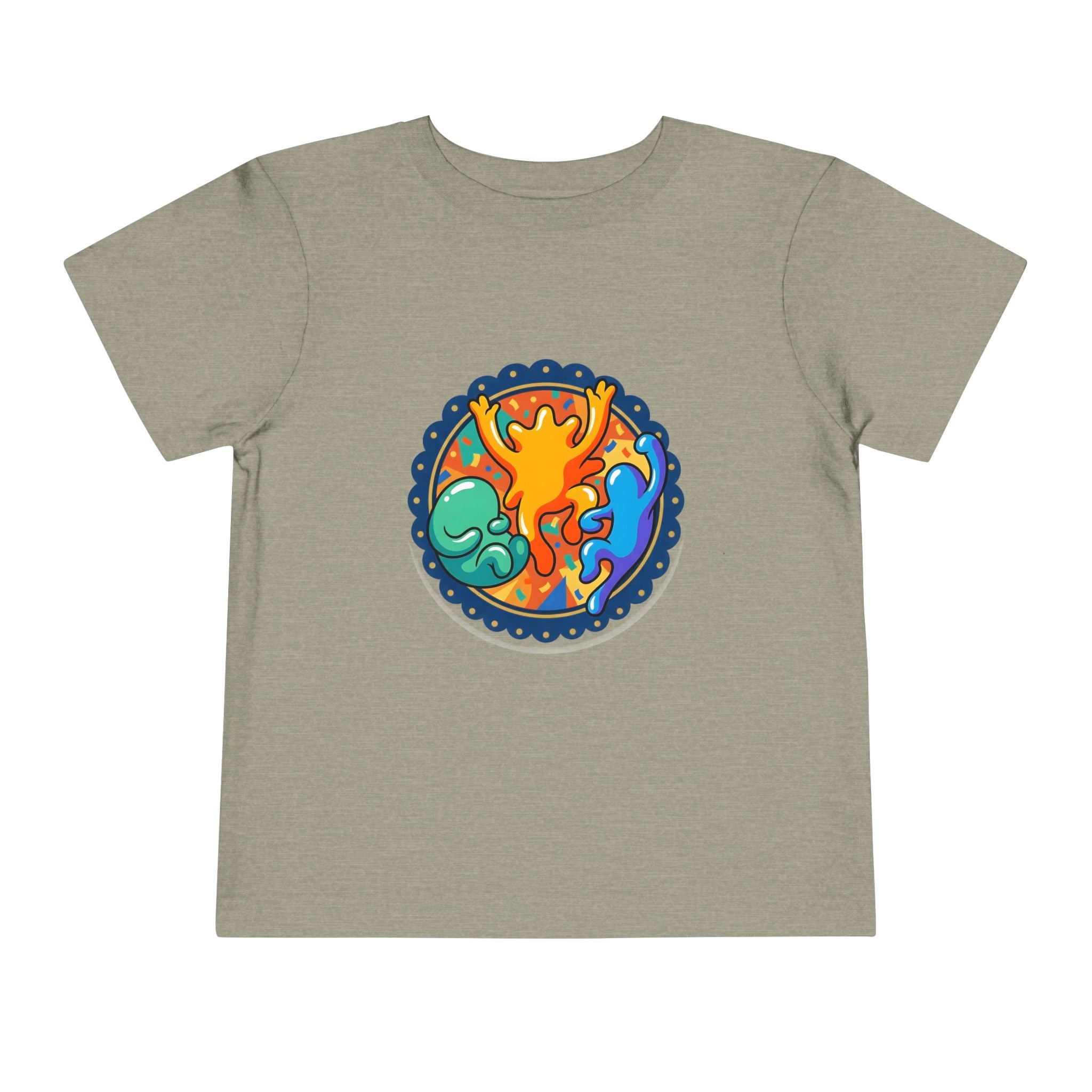 Toddler Tee - Vibrant Playful Celebration Dancing Confetti Shirt