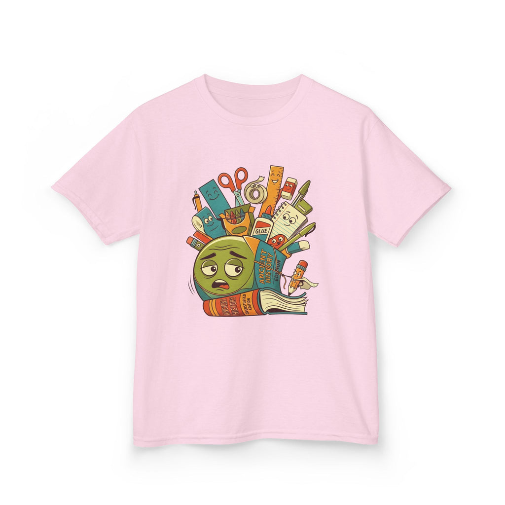 Kids Tee - Ancient History Overstuffed Edition | School Stress Back