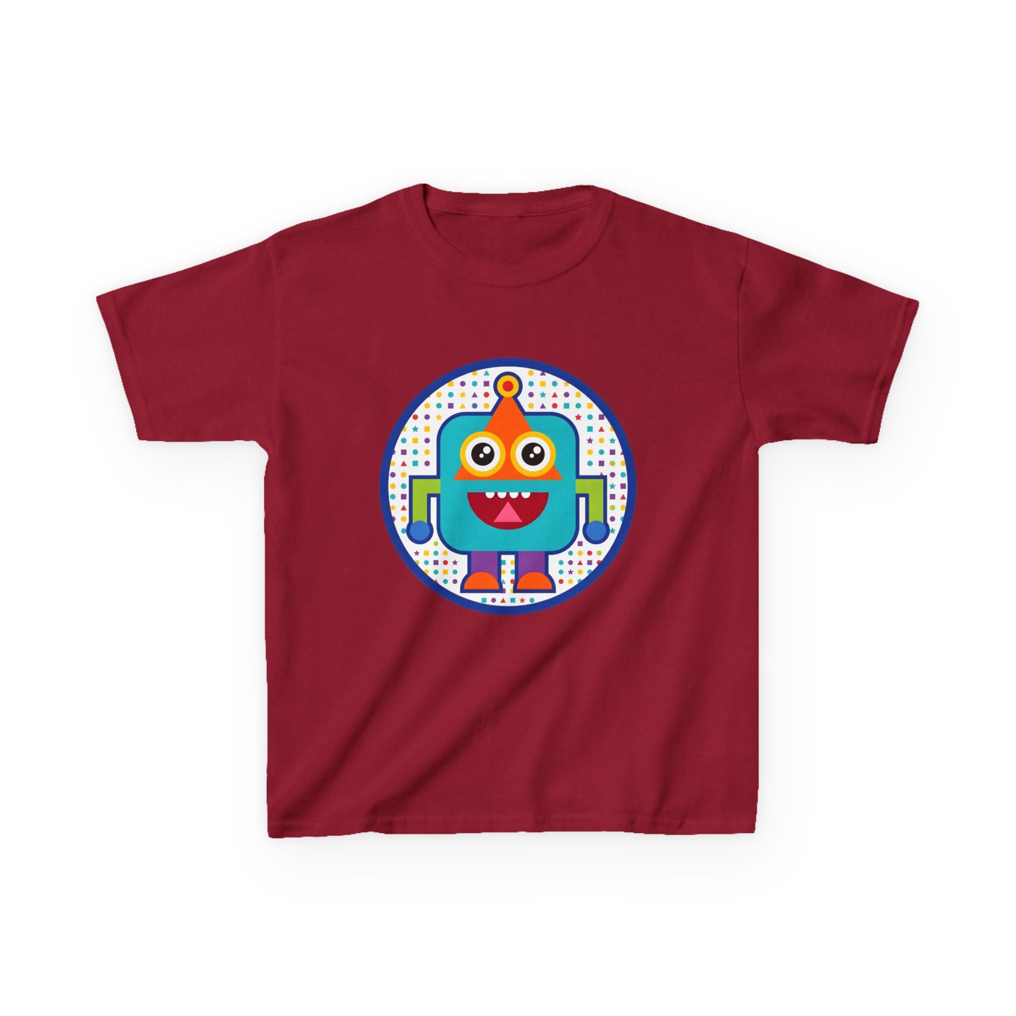 Kids Robot T-Shirt - Cute Geometric Design | Festive Party Tee