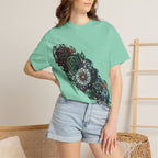 Unisex T-shirt - Dark Fantasy Celtic Skull Ankh | Garment-Dyed
