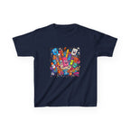 Kids T-Shirt - Cartoon School Supplies Doodle | Back to School