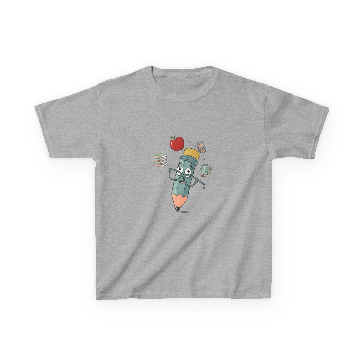 Kids School T-Shirt - Hand-Drawn Whimsical Learning Design