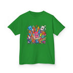 Kids T-Shirt - Cartoon School Supplies Doodle | Back to School