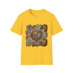 Unisex T-Shirt - Retro Psychedelic Theater Comedy Mask | Abstract Art