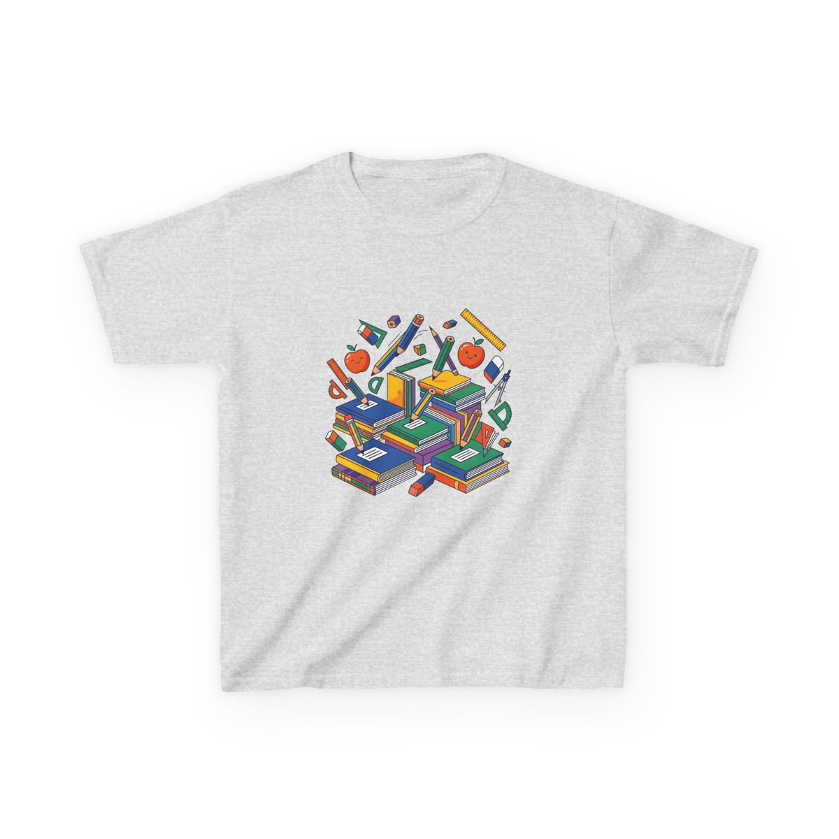 Kids School Supplies Tee - Colorful Education Design | Back to School