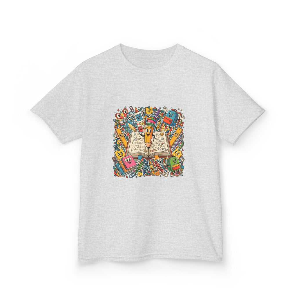 Kids Back to School Tee - Math Equations & School Supplies | 2026
