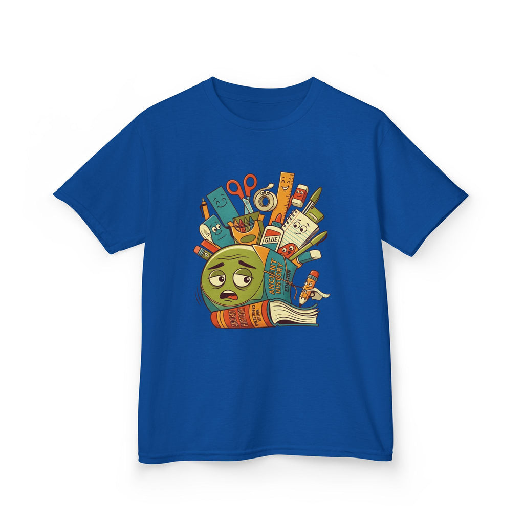 Kids Tee - Ancient History Overstuffed Edition | School Stress Back