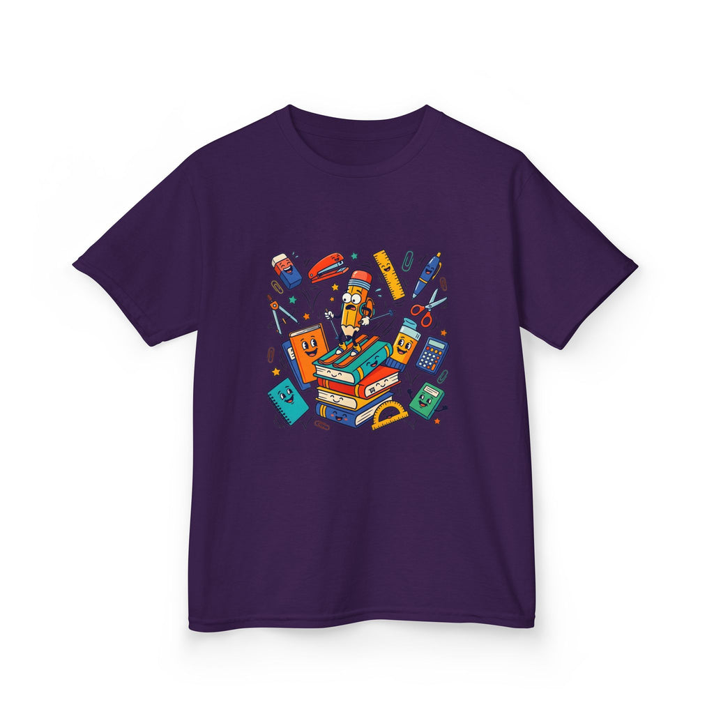 Kids T-Shirt - Cute Doodle School Supplies | First Day 2026