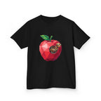 Kids Steampunk T-Shirt - Low Poly Geometric Mechanical Apple Worm