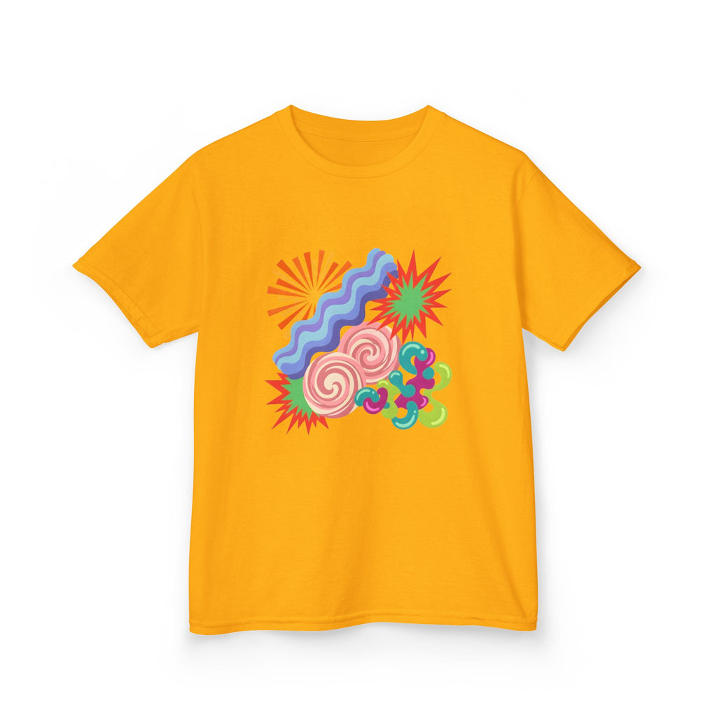 Kids T-Shirt - Playful Candy Explosion Abstract Art