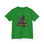 Kids Dark Academia Tee - Macabre School Supplies Skull