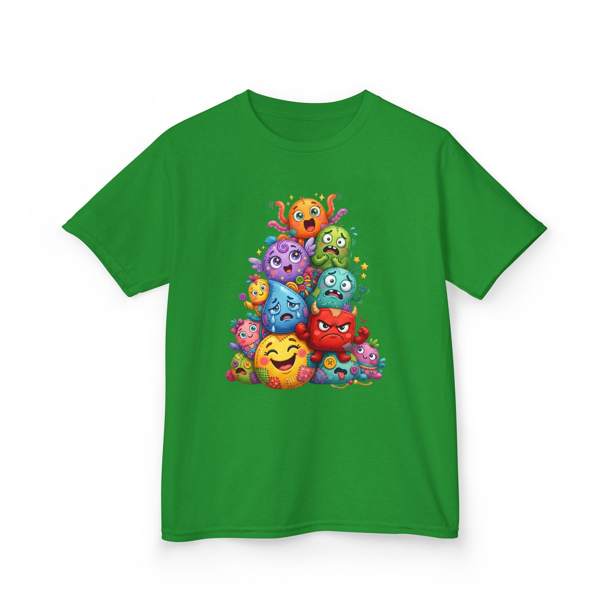 Kids T-Shirt - Cute Monster Pile | Whimsical Cartoon Design
