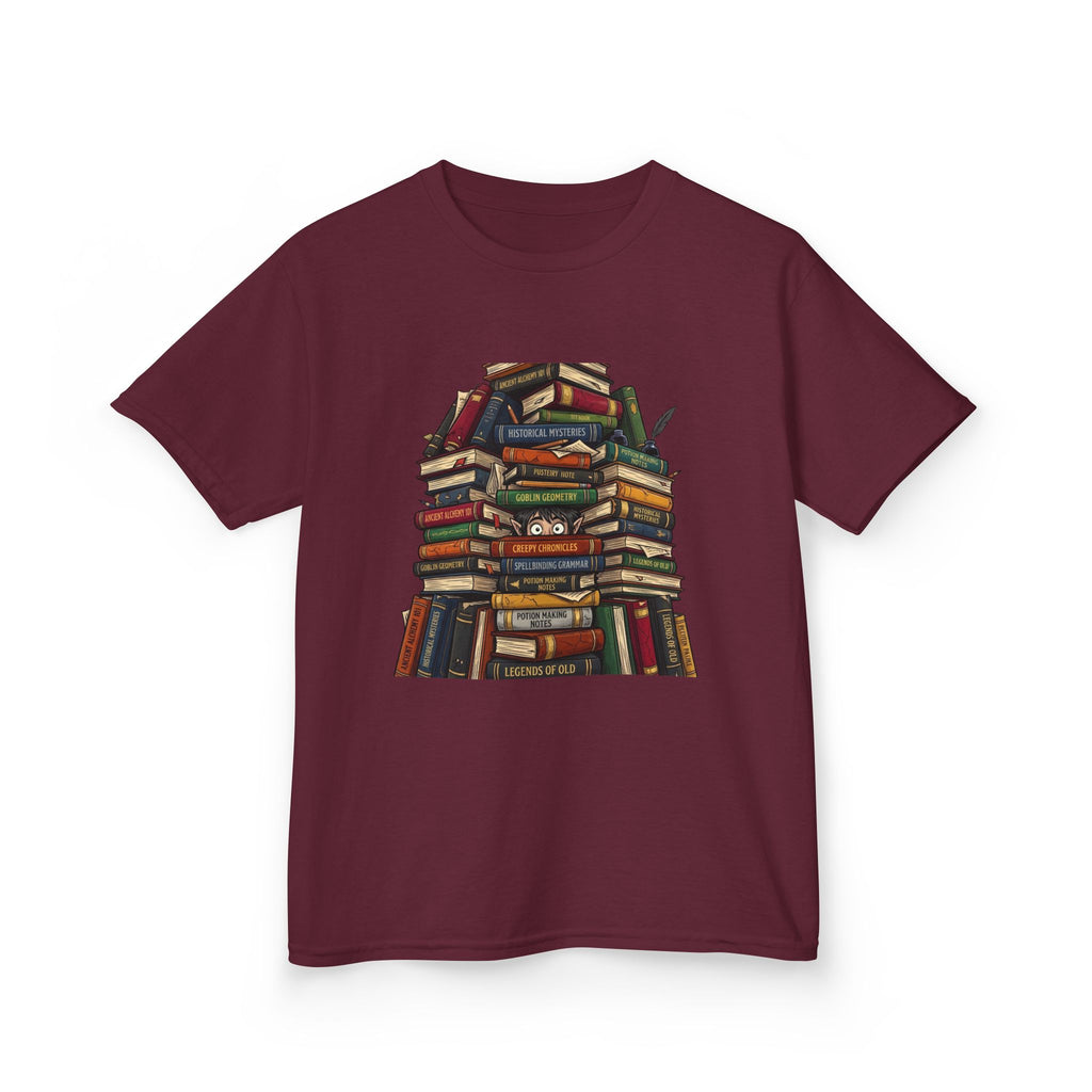 Kids Magic Studies Tee - Whimsical Fantasy Books & Goblin Geometry