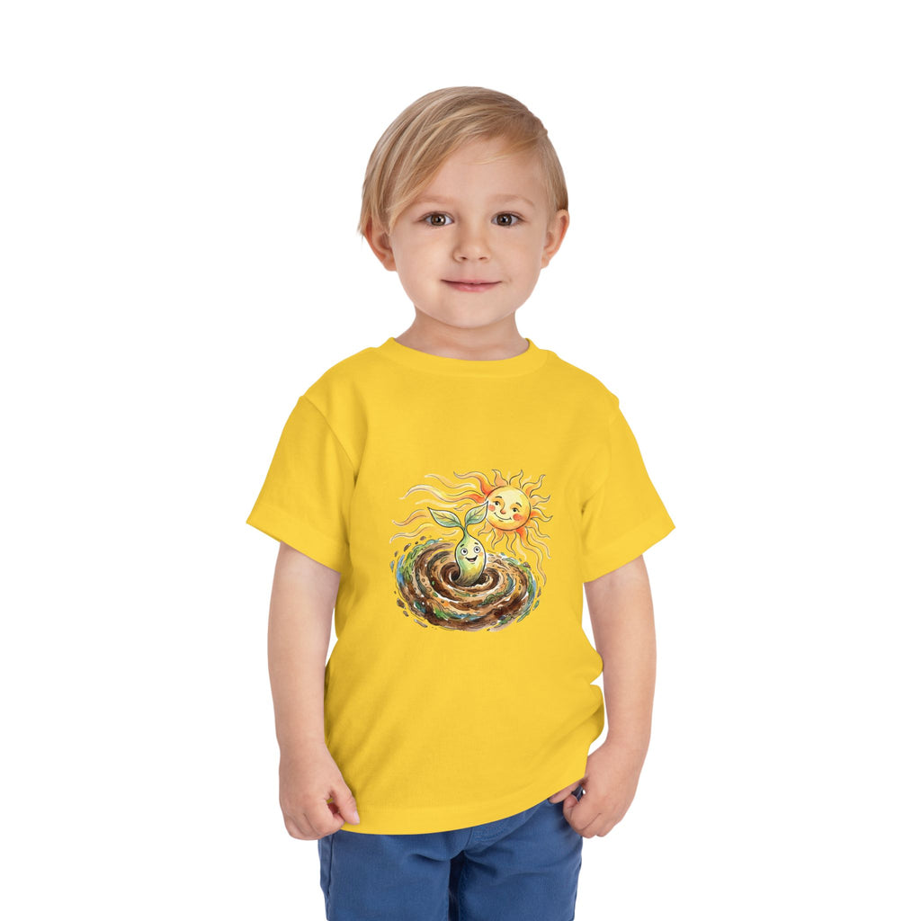 Toddler Tee - Whimsical Nature Growth Life Cycle Shirt | Earth Sun