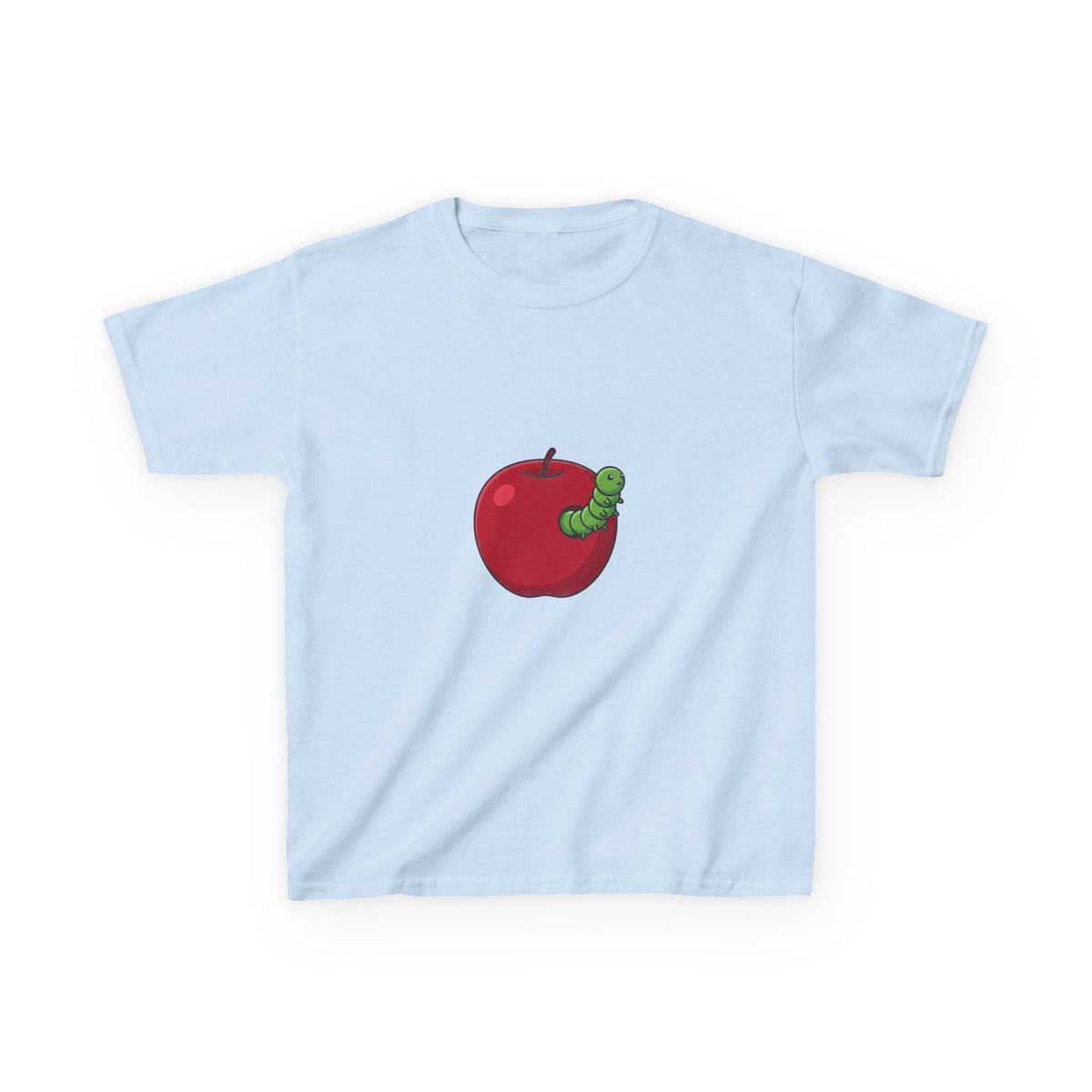 Kids T-Shirt - Cute Hungry Bookworm Caterpillar Apple Tee
