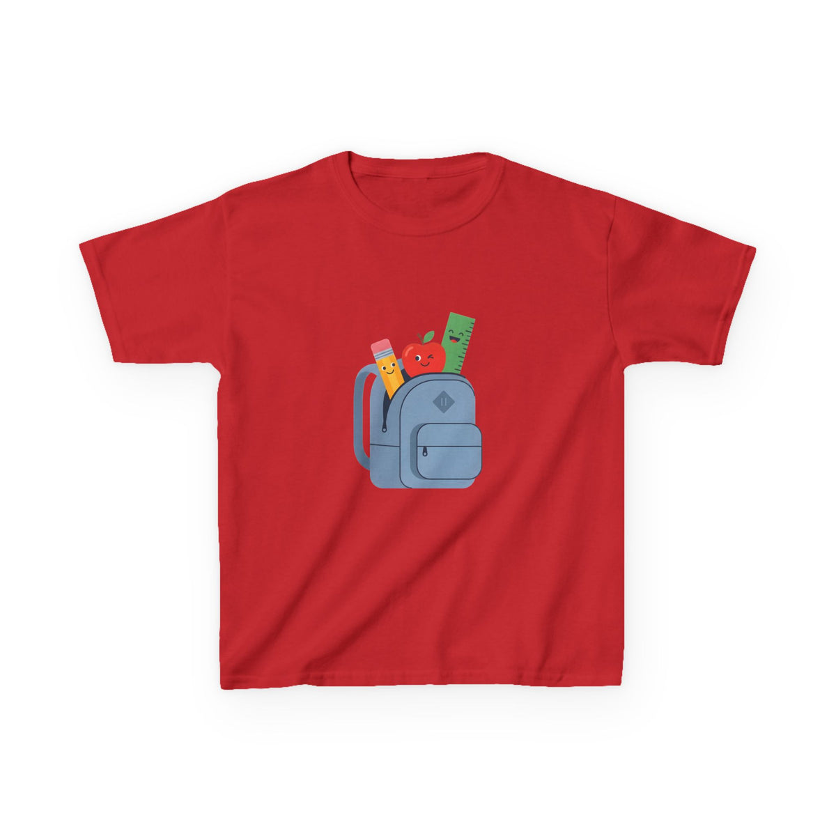 Kids Back to School Tee - Cute School Supplies Cartoon | 2026