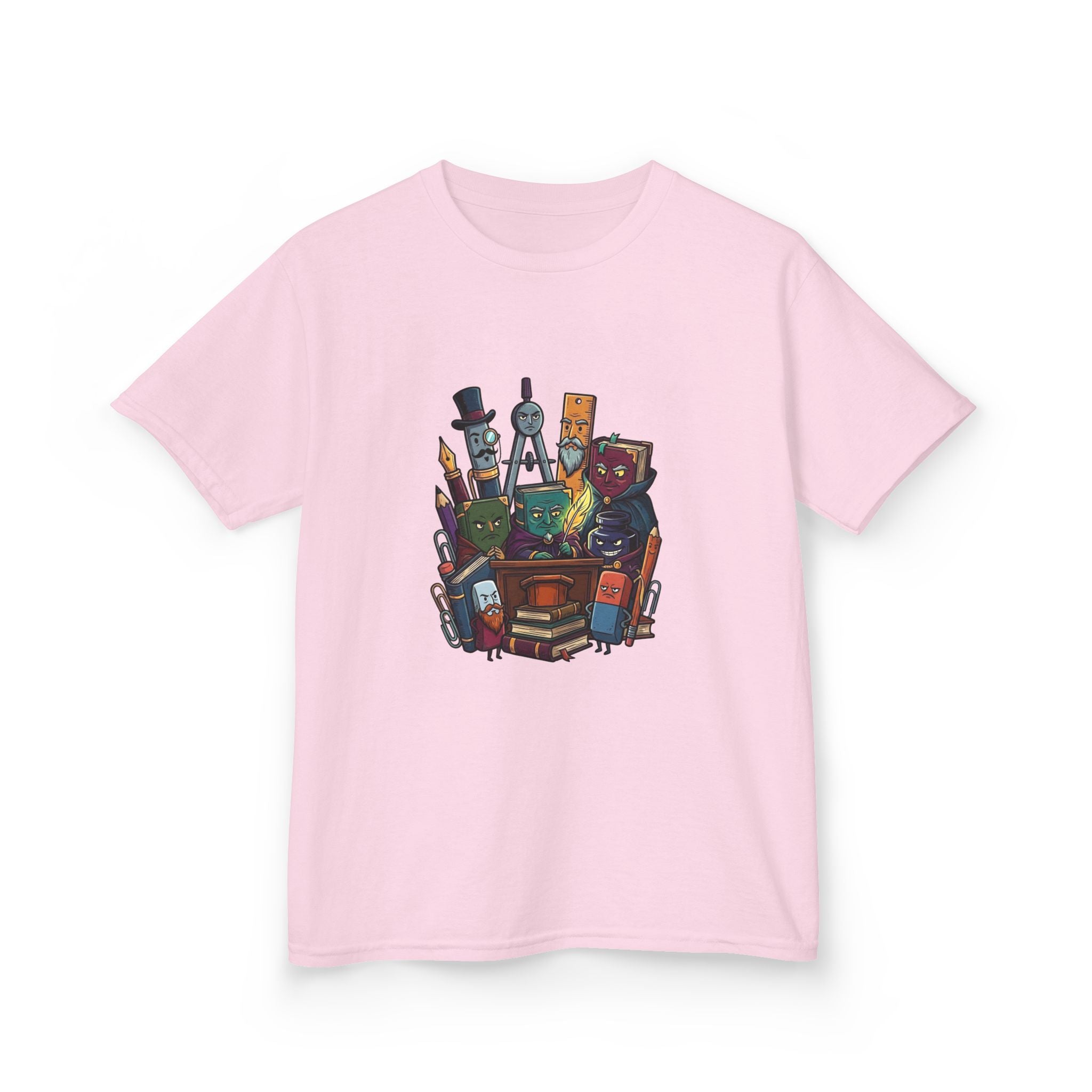 Kids Tee - Whimsical School Supplies Characters | Back to School