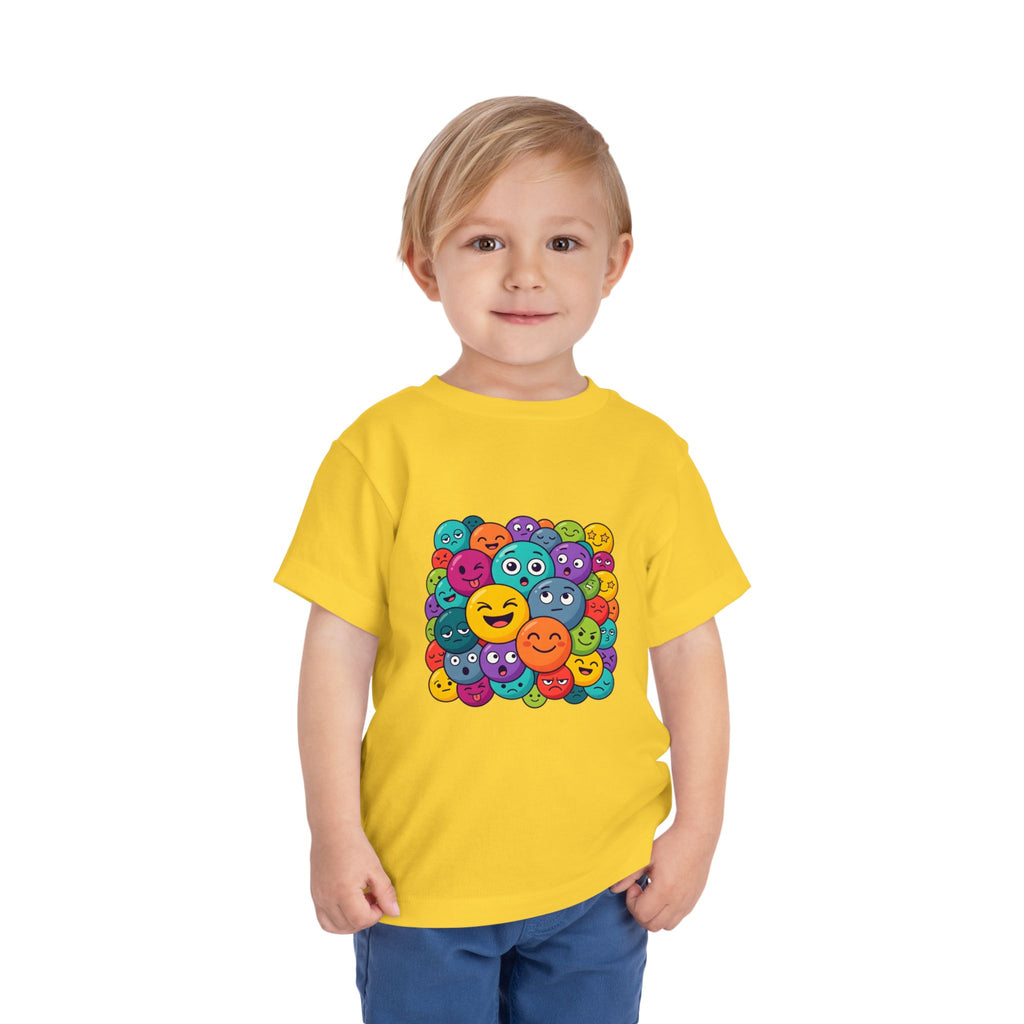 Toddler Tee - Expressive Emoji Faces | Kids Emotions & Feelings