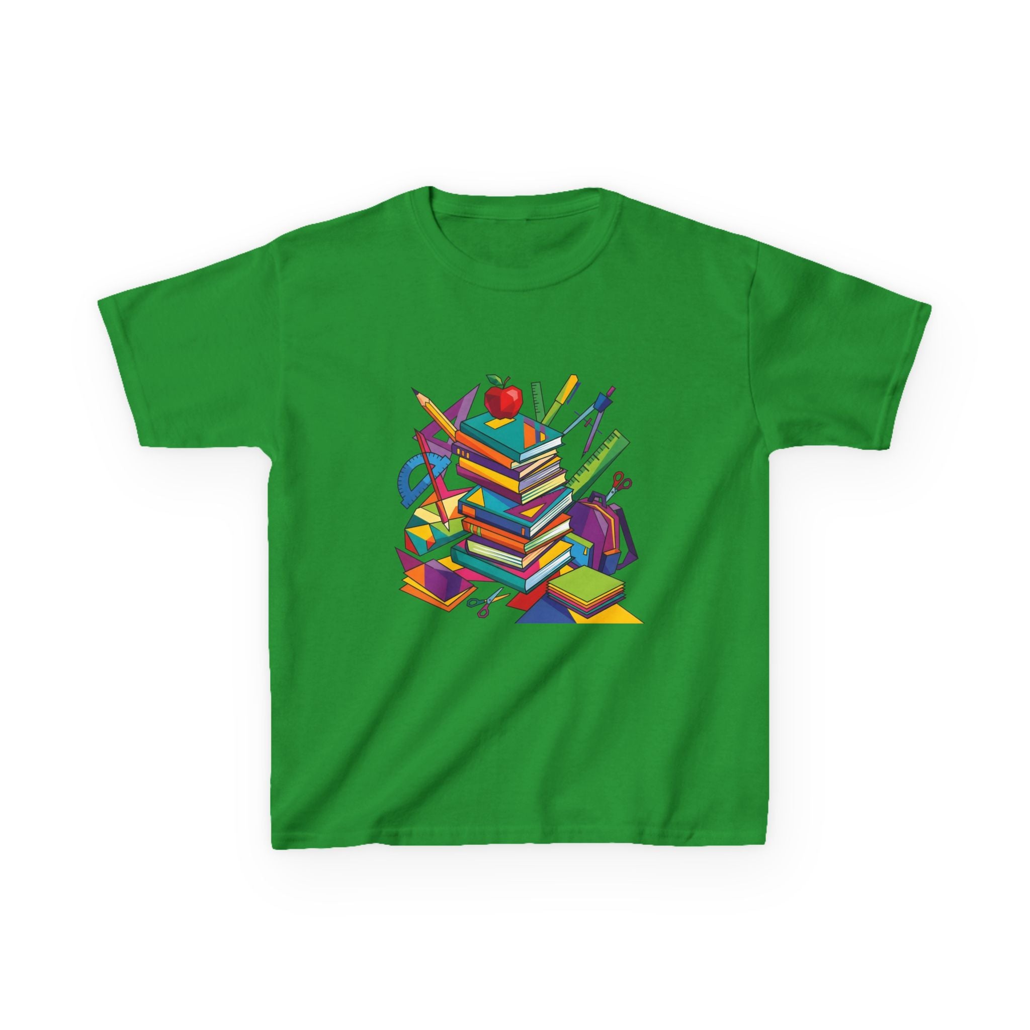 Kids T-Shirt - Geometric School Supplies Tee | Back to School