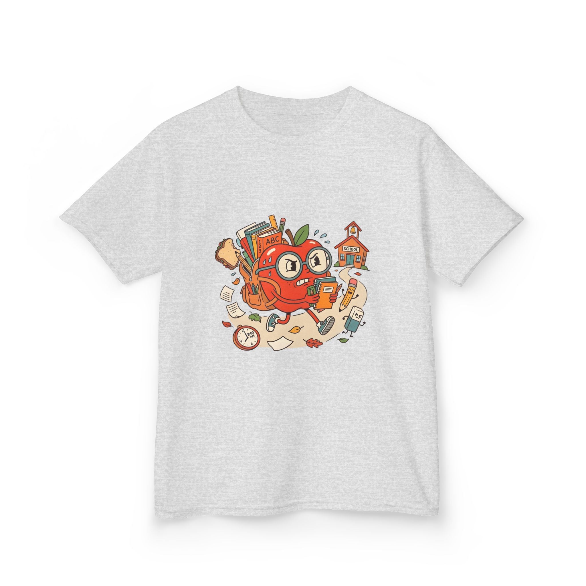 Kids Back to School Tee - Playful ABC 123 School Design