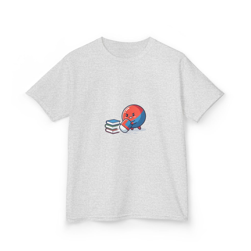 Kids Heavy Cotton Tee - Cute School Learning Cartoon Shirt