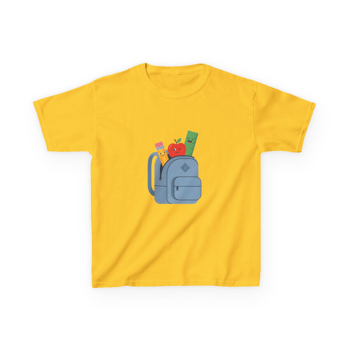 Kids Back to School Tee - Cute School Supplies Cartoon | 2026