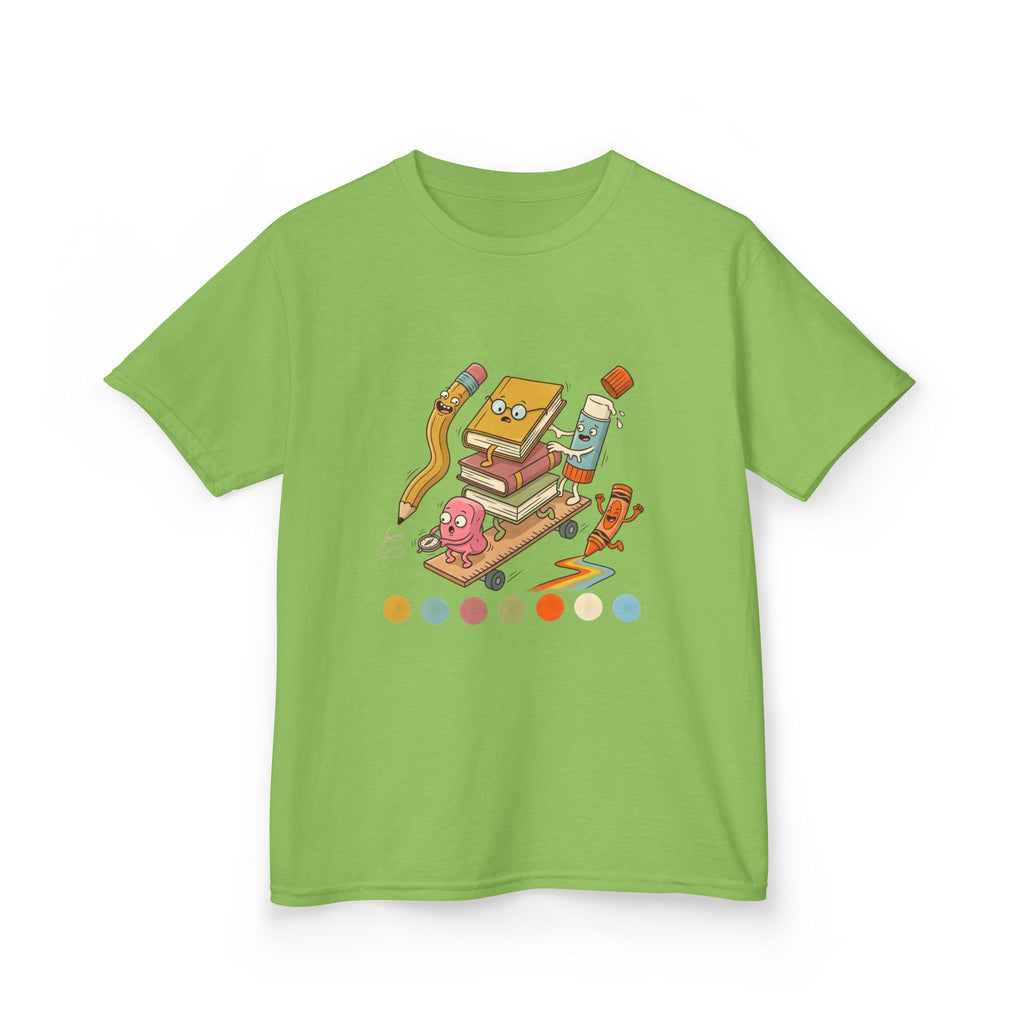 Kids T-Shirt - Cute Cartoon School Supplies | Back to School 2026