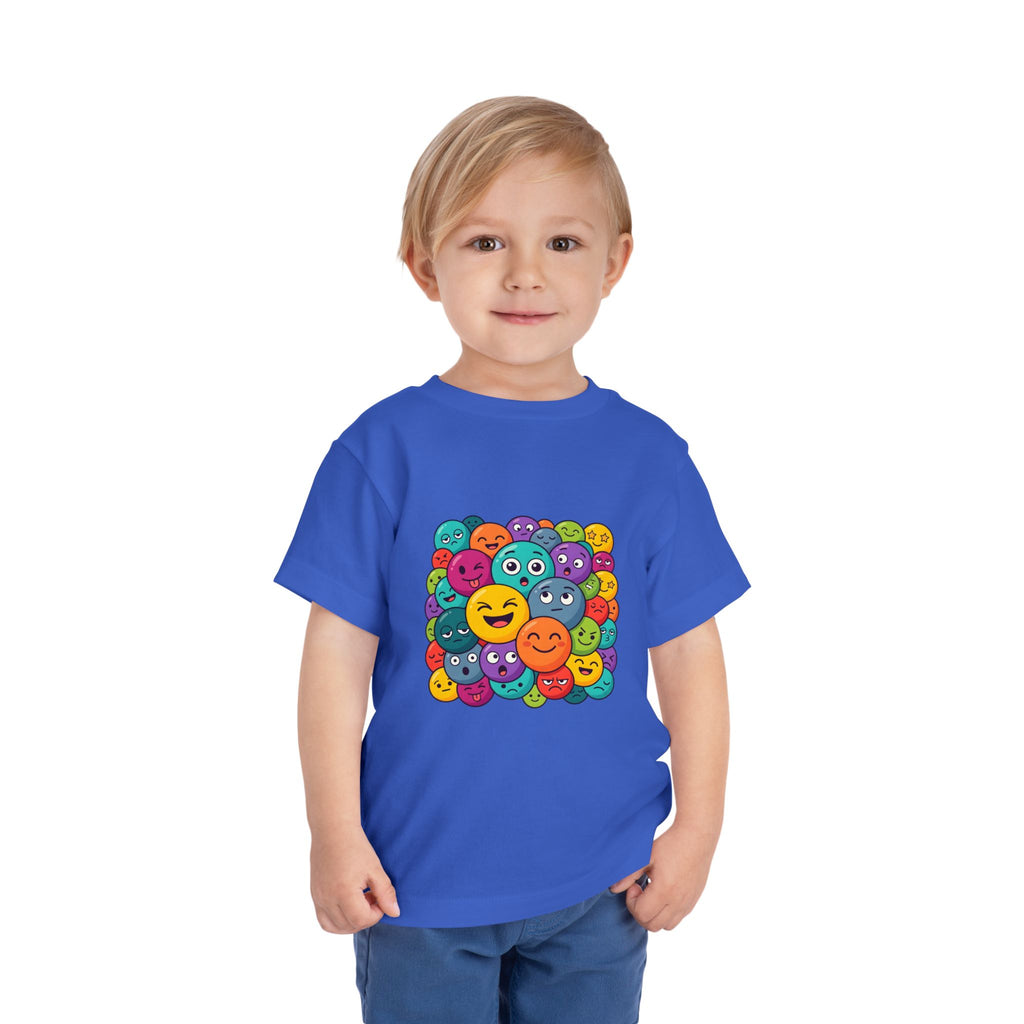 Toddler Tee - Expressive Emoji Faces | Kids Emotions & Feelings
