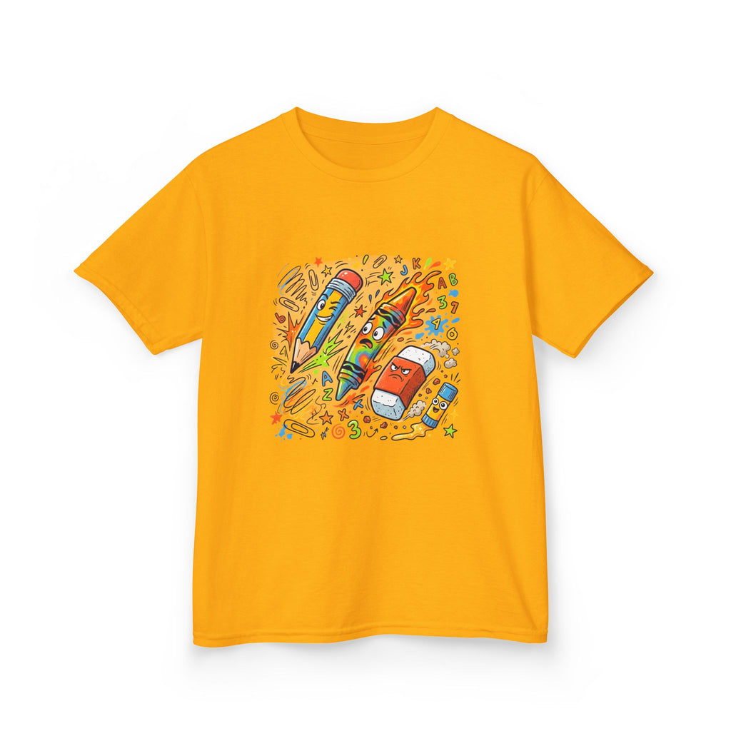 Kids Tee - Vibrant Doodle School Supplies | Back to School