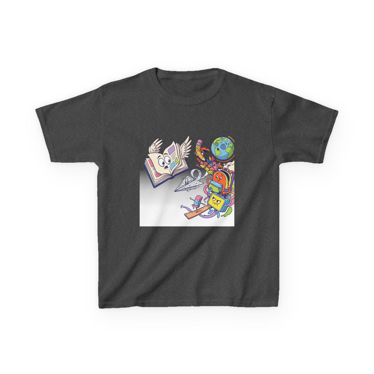 Kids Tee - Cute HOMEWORK Whimsical School Supplies | Back to School