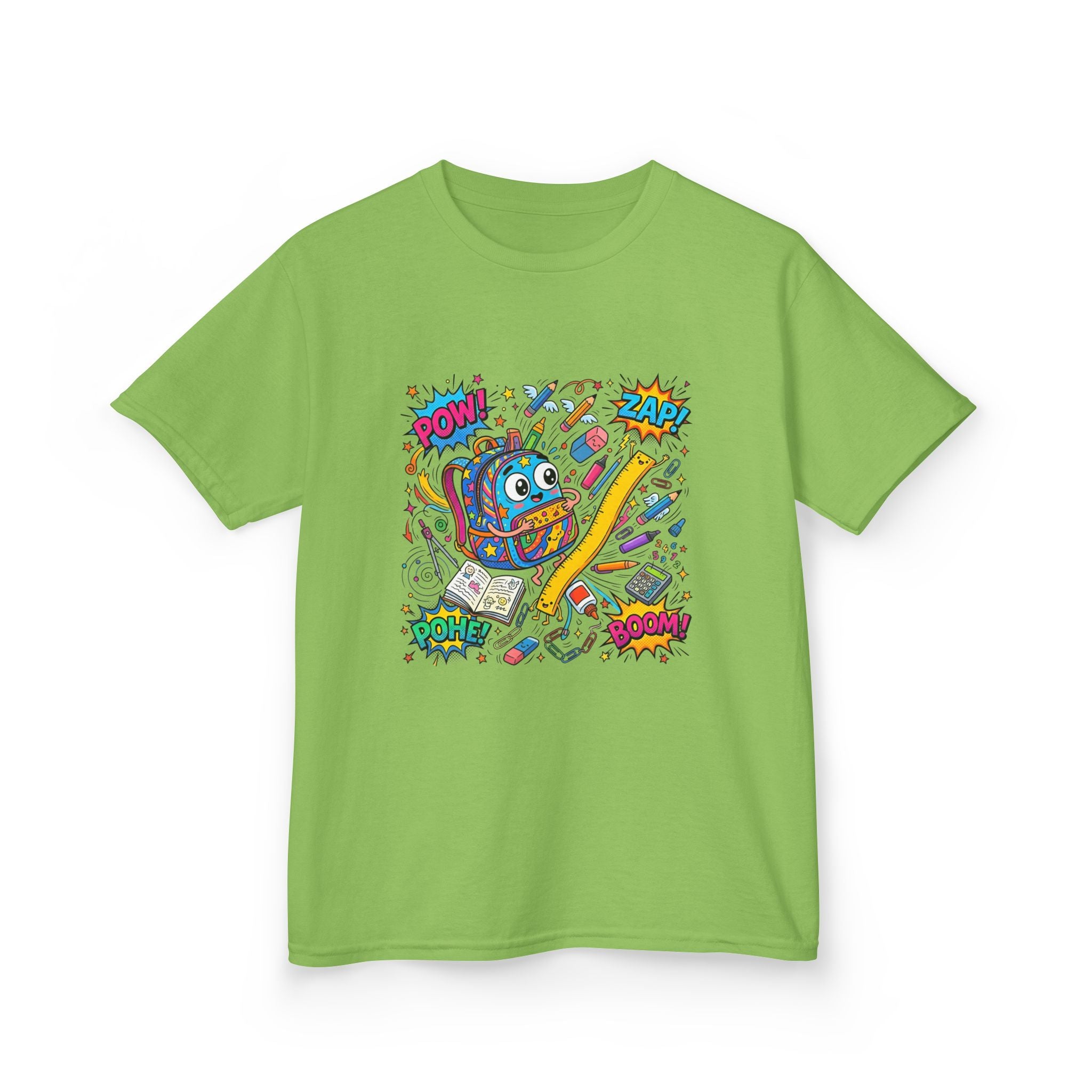Kids T-Shirt - POW! ZAP! Comic School Supplies | Back to School