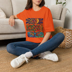 Unisex T-Shirt - Cosmic Folk Art Eye & Snake | Spiritual Nature
