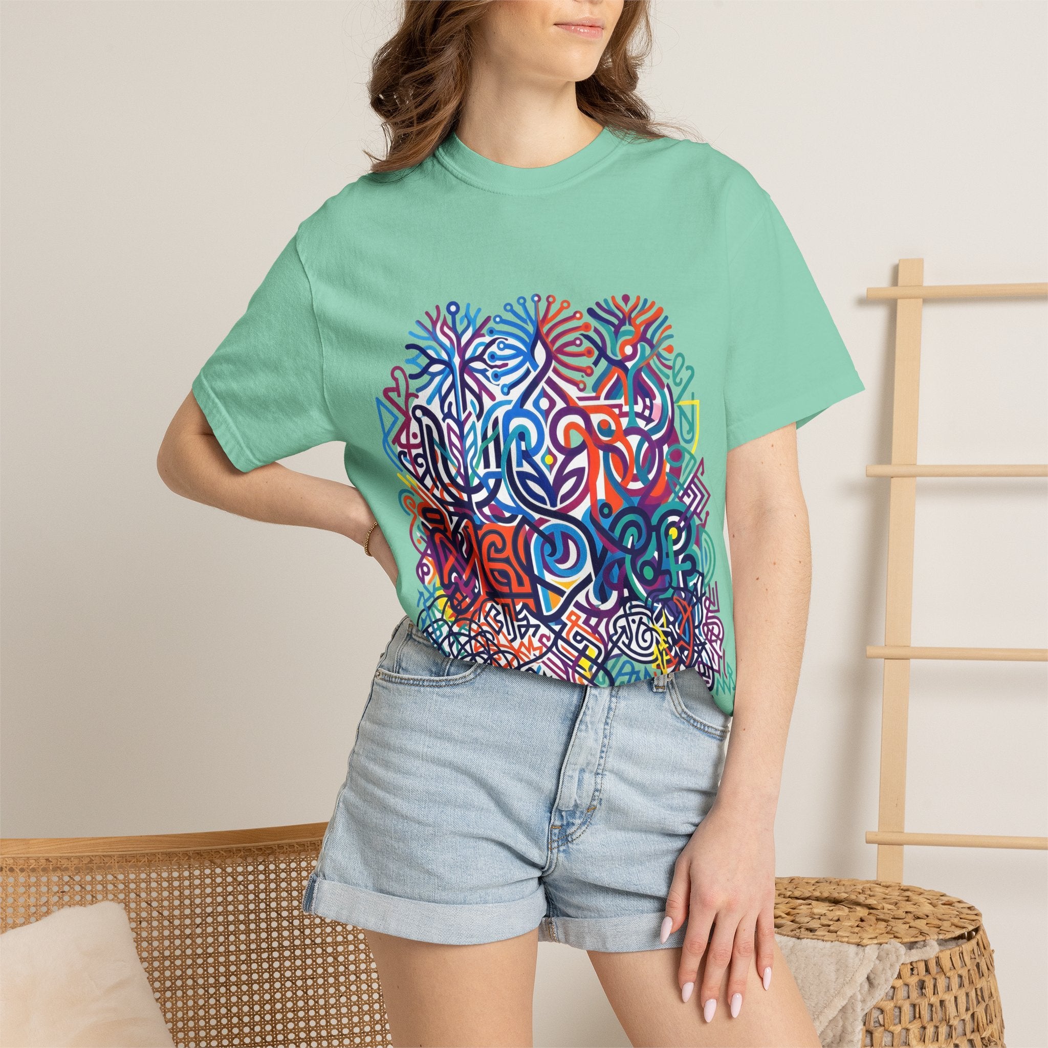 Unisex T-Shirt - Modern Abstract Organic Geometric Art | Comfort