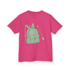 Kids Tee - Cartoon School Supplies Backpack Pencil | Back to School