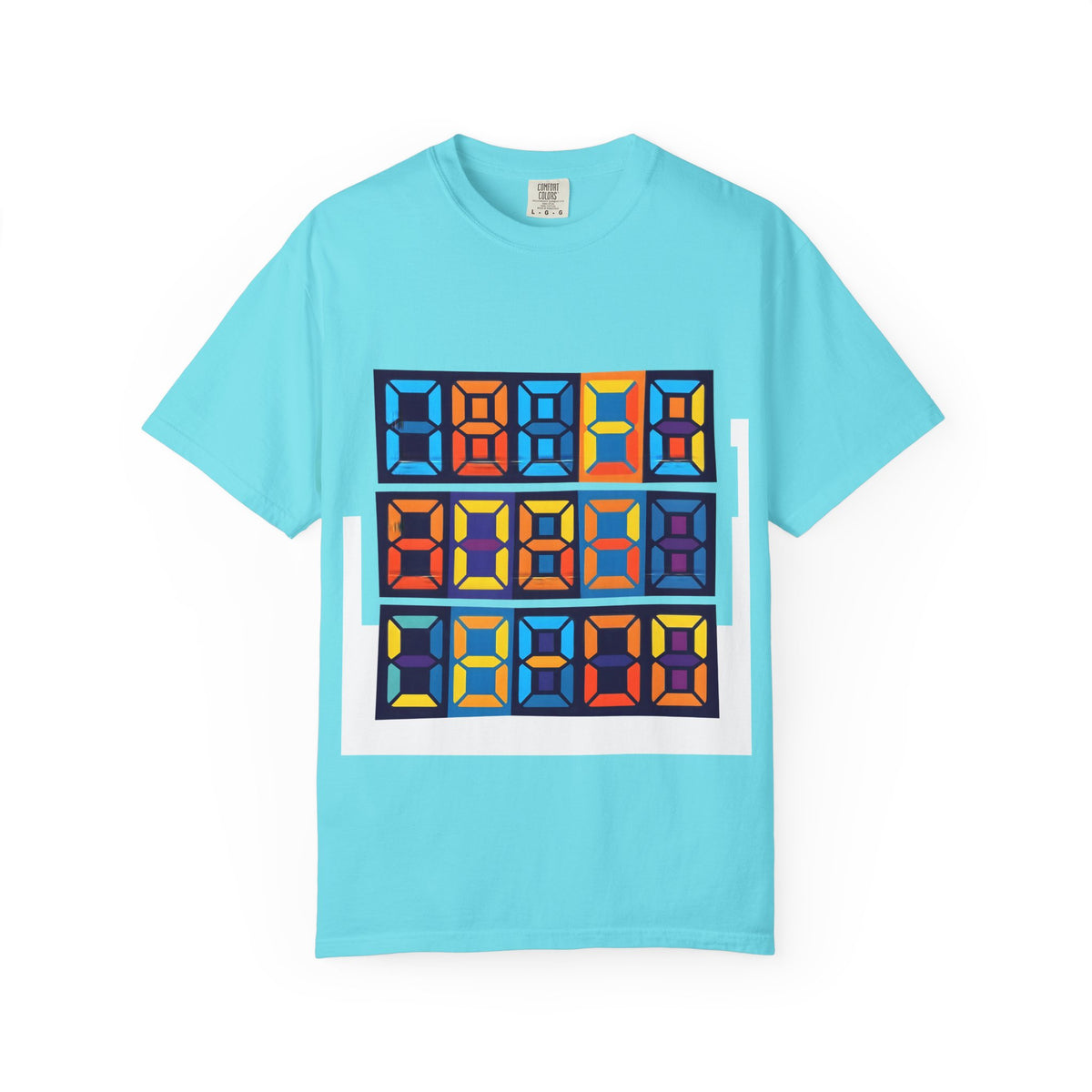 Unisex T-Shirt - Retro Tech 8-Bit Digital Display | Comfort Colors