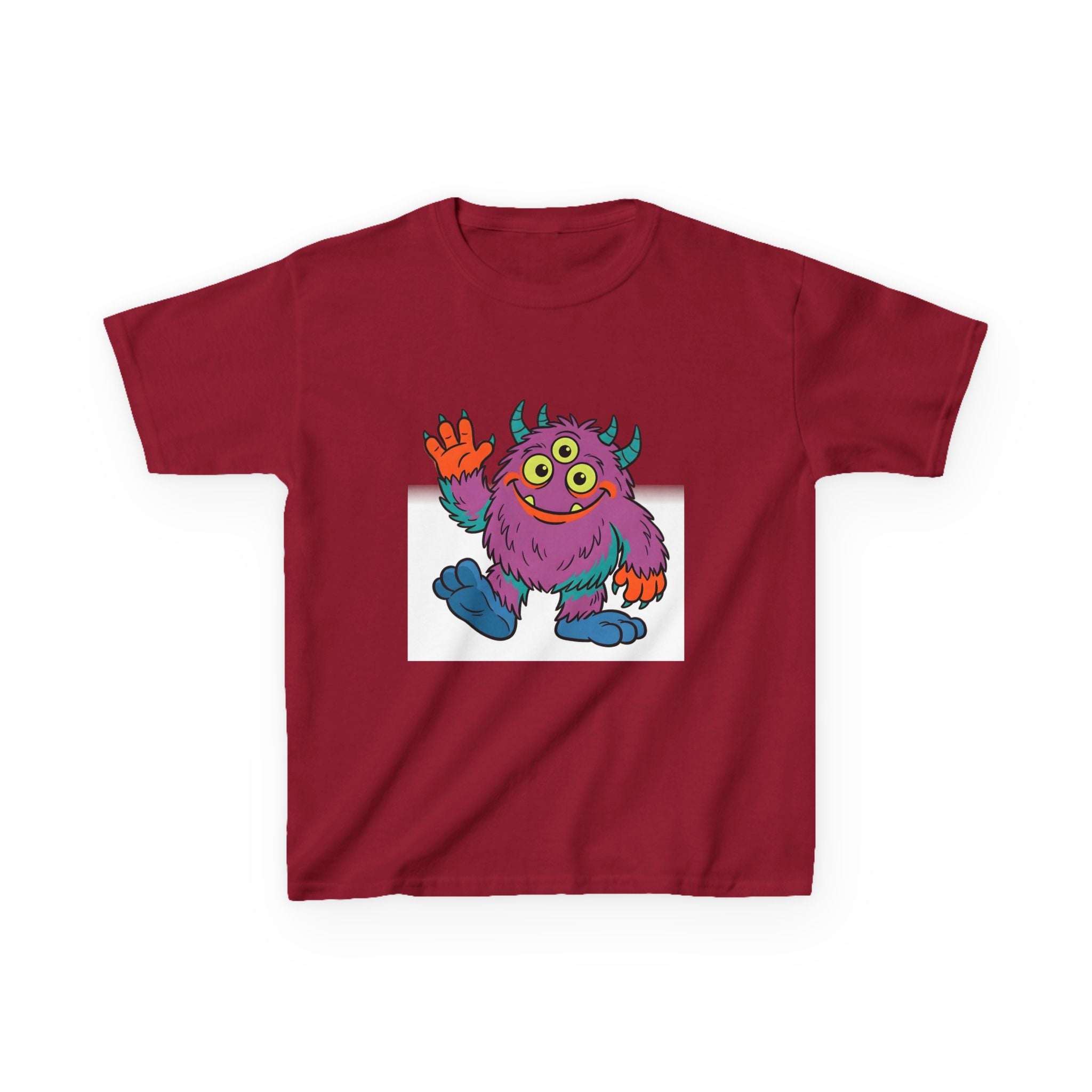 Kids T-Shirt - Cute 3-Eyed Monster Cartoon | Colorful & Fun