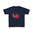 Kids Abstract Fruit Tee - Vibrant Apple Art | Creative Design
