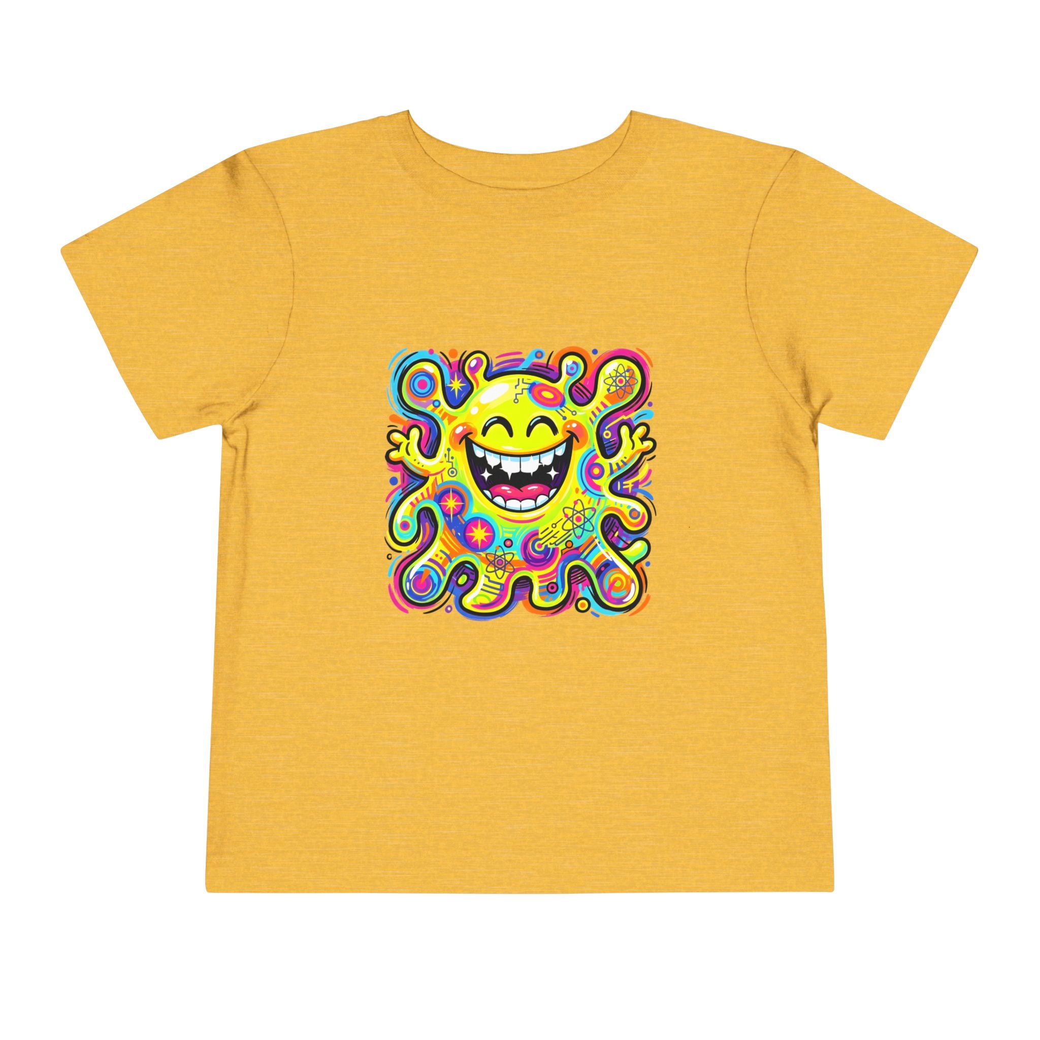 Toddler Tee - Vibrant Psychedelic Monster | Kids Abstract Cartoon Art