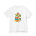 Kids Bookworm Tee - Whimsical Retro Reading & Learning Design