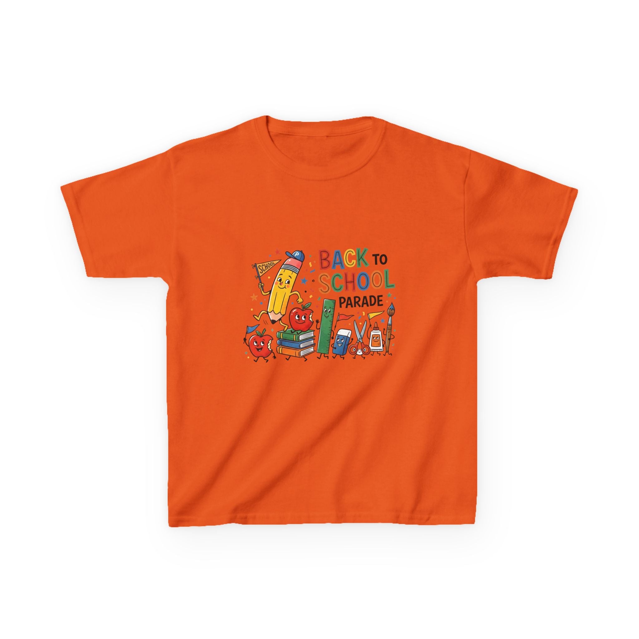 Kids Back to School Tee - Playful SCHOOL Supplies | First Day