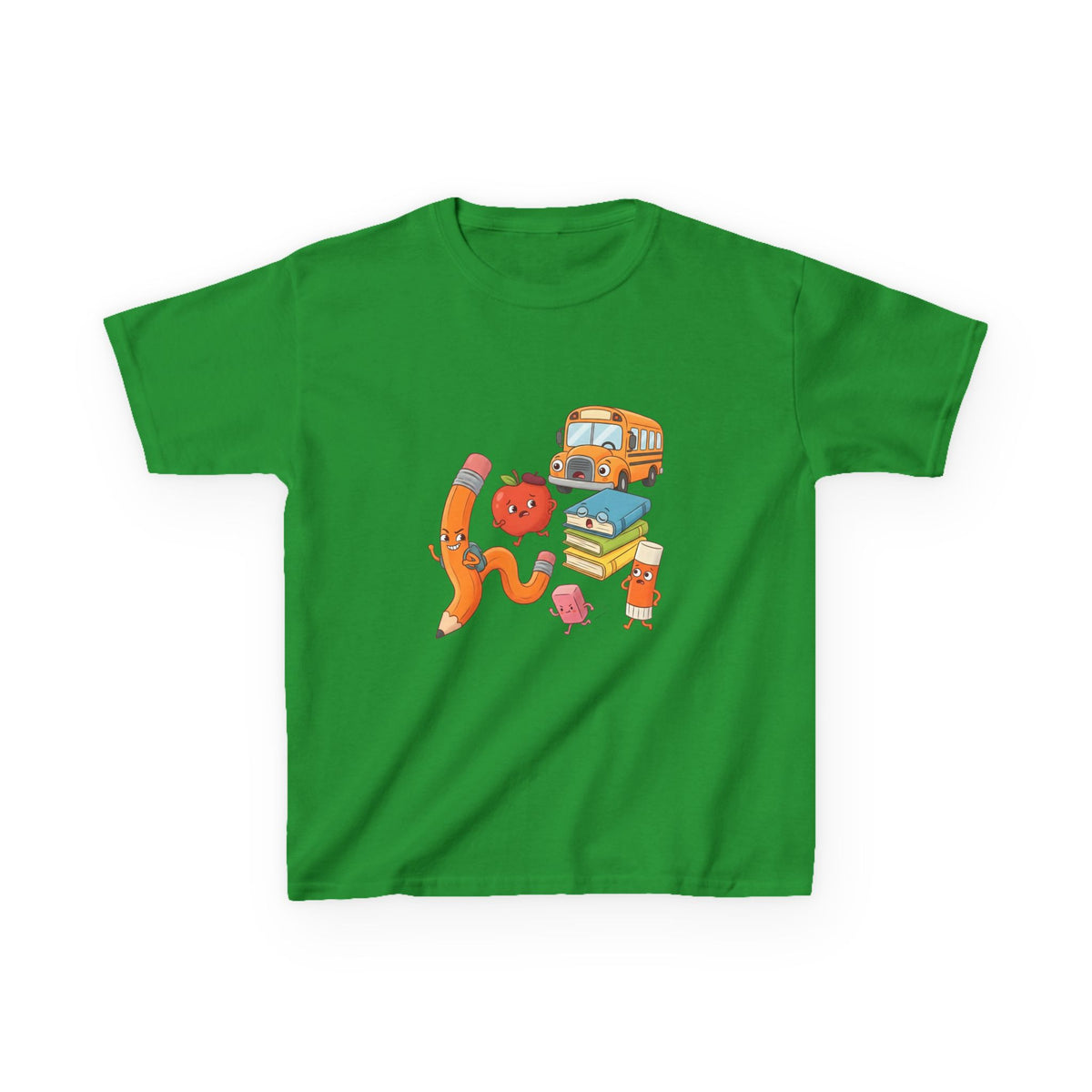 Kids T-Shirt - Cute Cartoon School Supplies | First Day of School