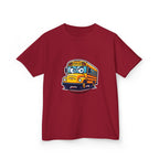 Kids T-Shirt - Angry SCHOOL BUS Cartoon Tee | Funny Character