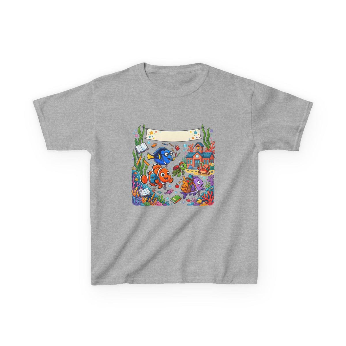 Kids T-Shirt - Whimsical Underwater School ABC | Back to School