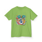 Kids Back to School Tee - Playful School Supplies Cartoon