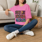 Unisex T-Shirt - Cosmic Folk Art Eye & Snake | Spiritual Nature